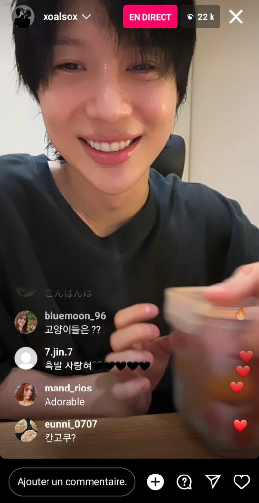 Lee Taemin instalive du 25 07 2023