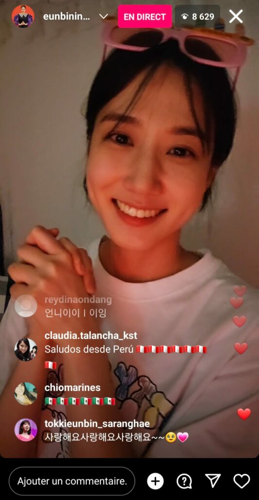 |Instalive du 04/09/2023 KST pour son anniversaire - Park Eun-bin