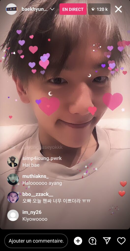 |baekhyunee_exo - instalive du 16 juillet 2023