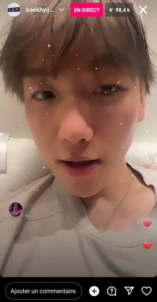 |baekhyunee_exo - instalive du 16 juillet 2023