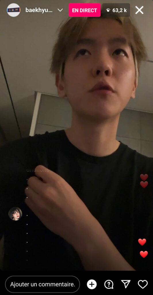 Baekhyun |instalive du 07 août 2023