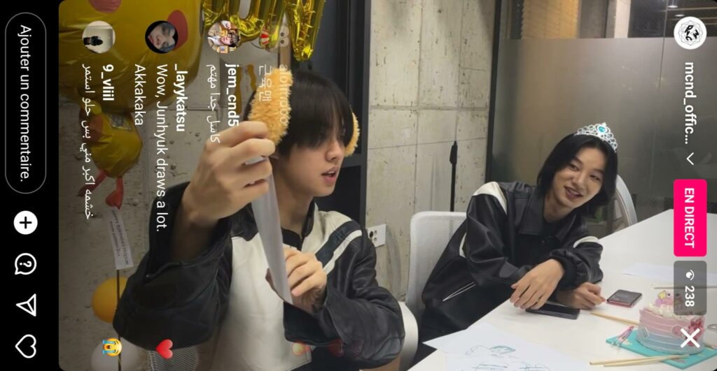 MCND instalive du 07 10 2023 pour l'anniversaire de Hui jun