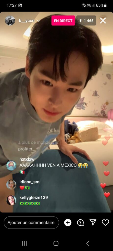 Instalive du 15 juillet 2023 Choi Byung-chan