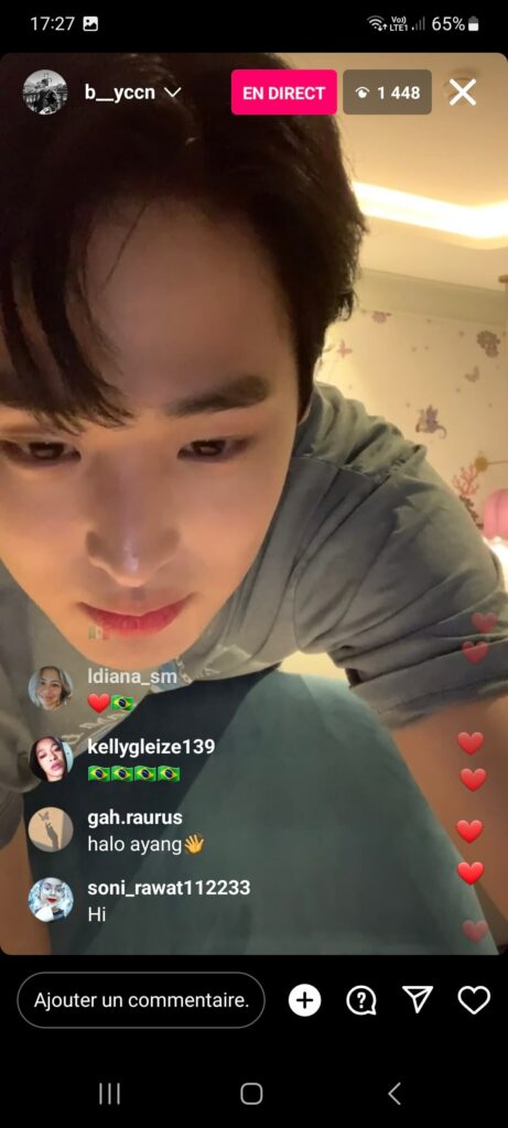 Instalive du 15 juillet 2023 Choi Byung-chan