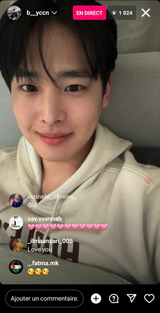 instalive du 03 12 2023 Choi Byung-chan