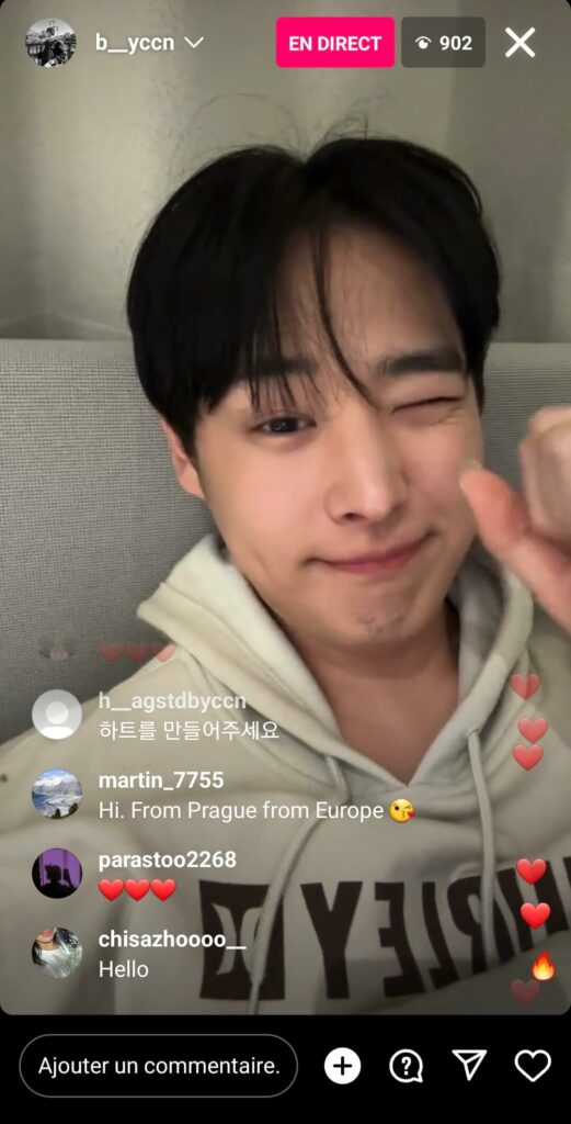 instalive du 03 12 2023 Choi Byung-chan