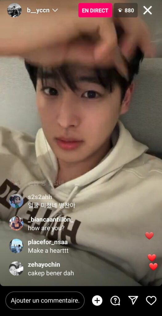 instalive du 03 12 2023 Choi Byung-chan