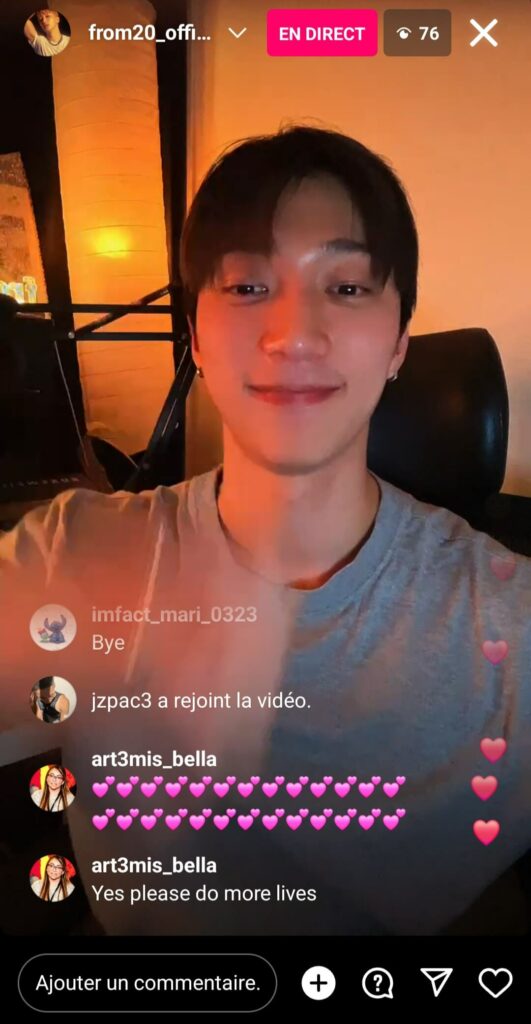 from20 instalive du 25 janvier 2024