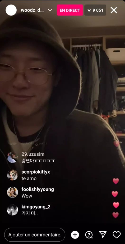 instalive du 21/01/2024 Woodz