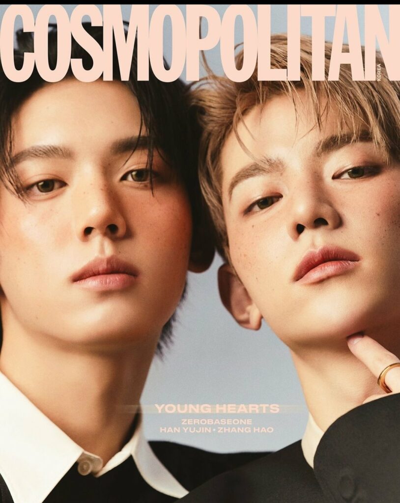 Han Yujin et Zhang Hao  (Zerobaseone) Cosmopolitan 2024