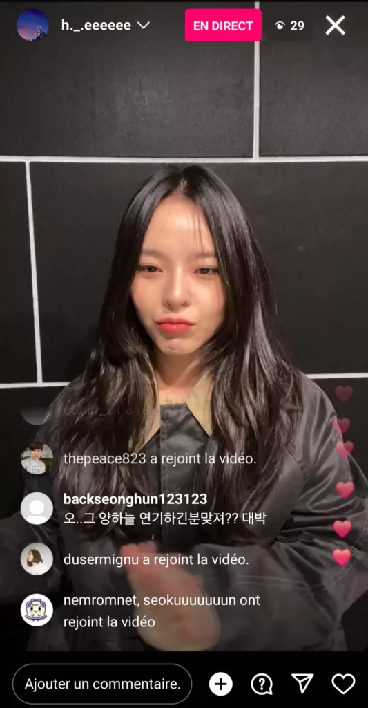 |Instalive Heo Jung-hee 28 février 2024