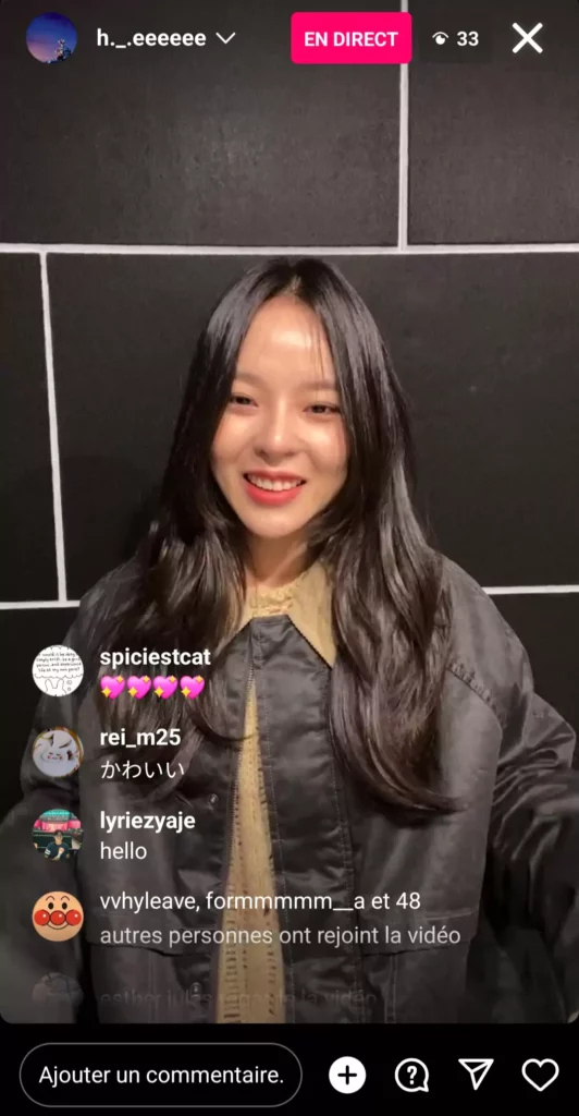 |Instalive Heo Jung-hee 28 février 2024