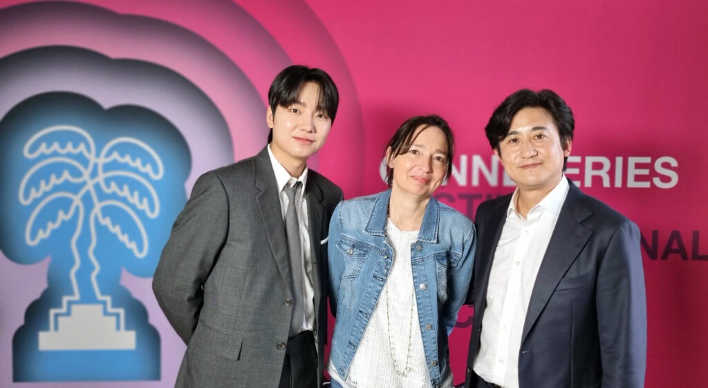 Pleasant outcast - l'acteur SUNG Yu-been, Nikki Terlon, le réalisateur et scénariste MIN Yong-keun - Canneseries 2024