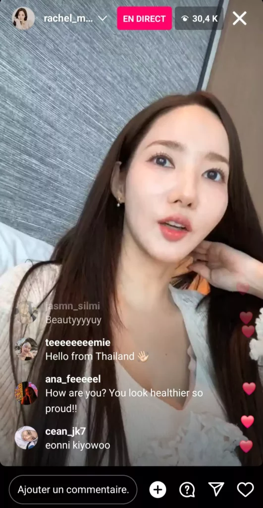 Instalive du 19/04/2024. Park Min-young