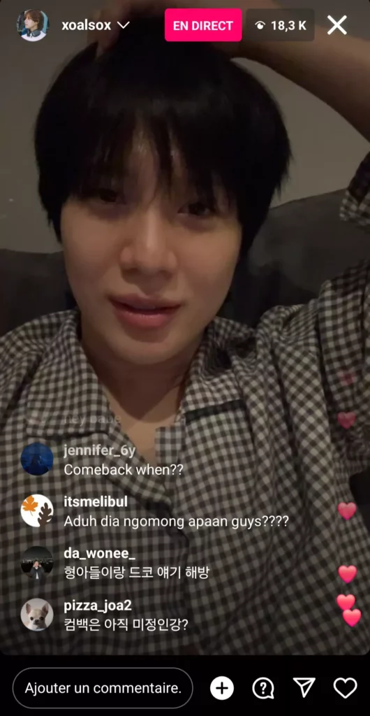 Taemin instalive 13 04 2024