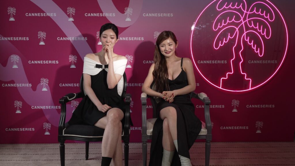 Nam Kyu-hee et Lee Eun-saem en interview pour Nuits Coréennes à Canneseries 2025 