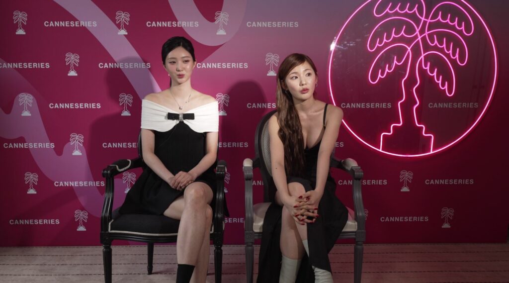 Nam Kyu-hee et Lee Eun-saem en interview pour Nuits Coréennes à Canneseries 2025 