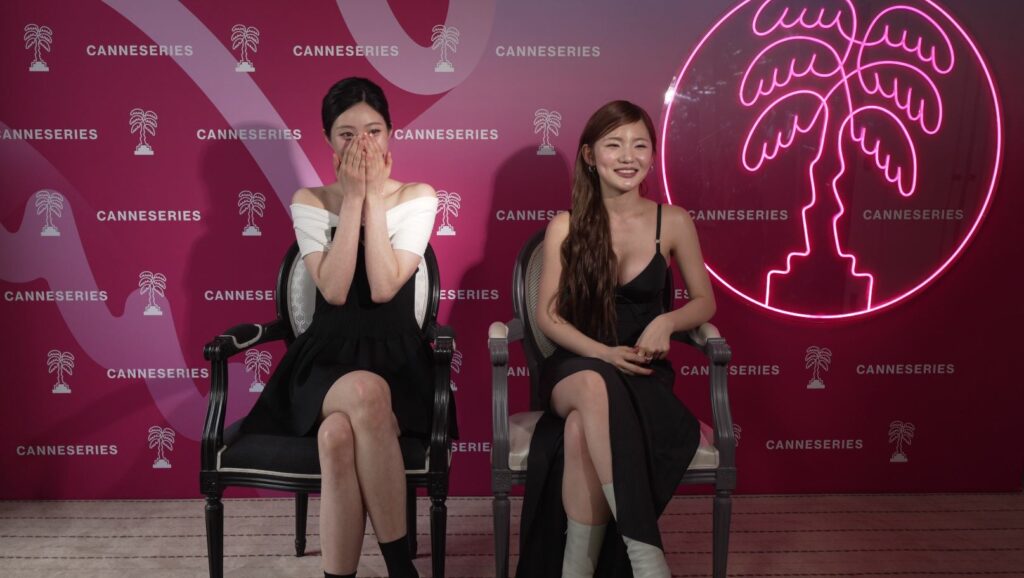 Nam Kyu-hee et Lee Eun-saem en interview pour Nuits Coréennes à Canneseries 2025 