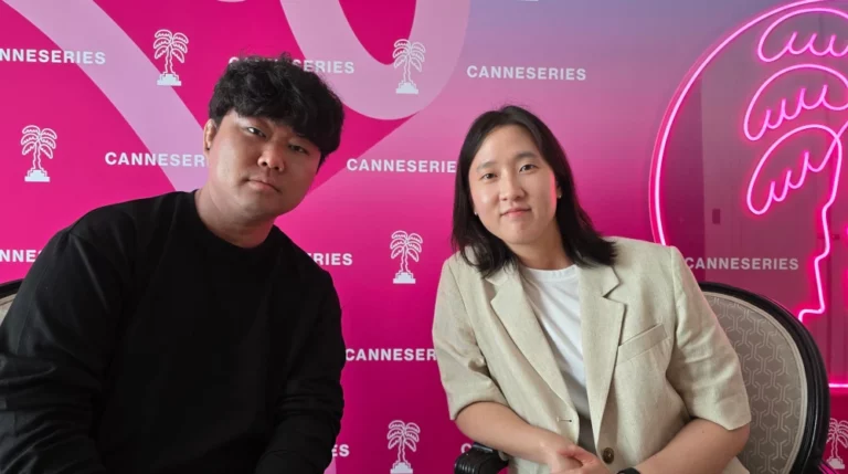 Canneseries 2024 - Le producteur Kang Hak-gu et la réalisatrice de Doubt Song Yeon-hwa - Photo Nikki Terlon