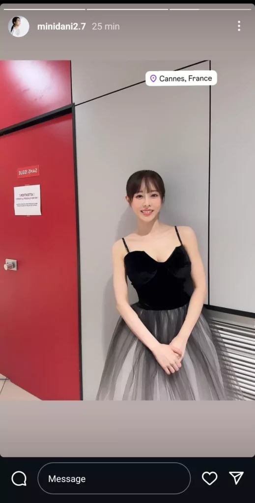 Han Dani - minidani2.7 instagram 2025 Cannes