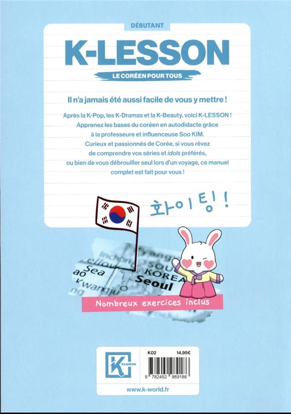 K lesson débutant - 4e de couverture - K-world