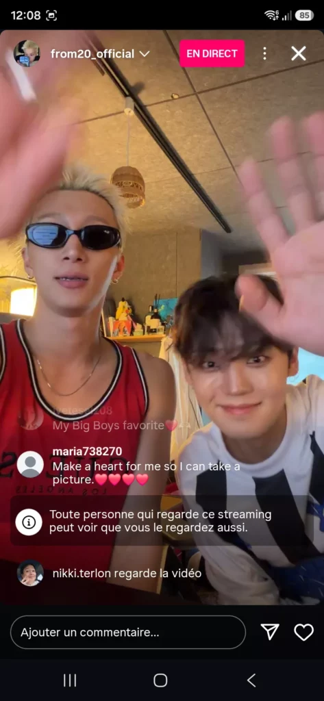 Instalive du 06 juillet 2026, avant de démarrer le tour d'Europe avec from20
